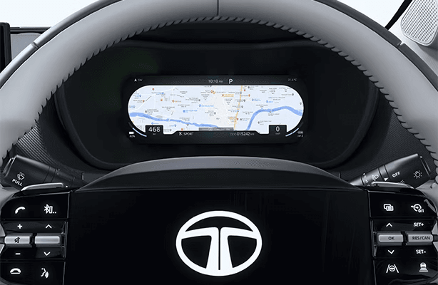 Multi Dial Full View Navigation in Tata Curvv EV