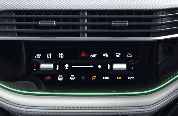 Phygital Control Panel in Tata Harrier EV