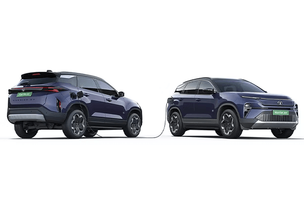Vehicle to Vehicle (V2V) Charging in Tata Harrier EV