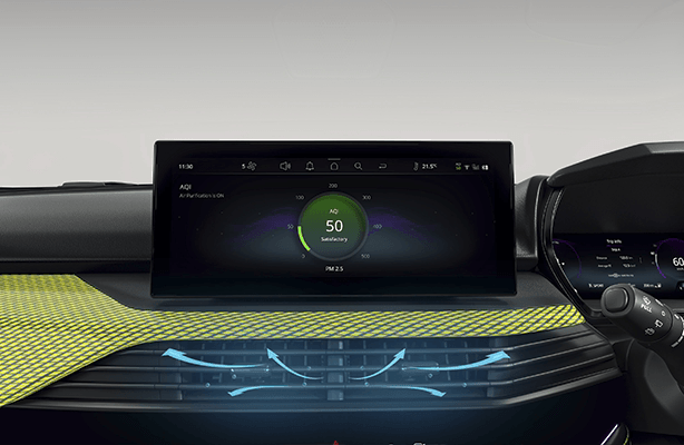 Advanced Air Purifier in Tata Harrier Cabin