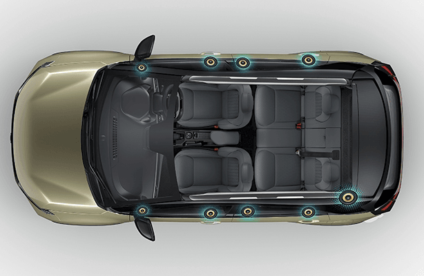 Tata Nexon JBL 9-speaker system with subwoofer