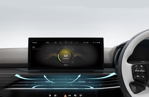 Advanced Air Purifier System in Tata Safari Cabin