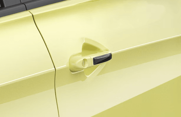 Body-Coloured Door Handles with Piano Black Insert on Tata Tiago EV