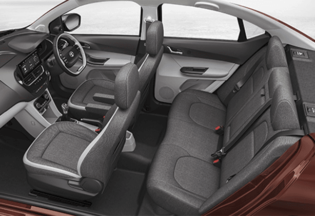 Spacious and Comfortable Cabin Interior of Tata Tigor