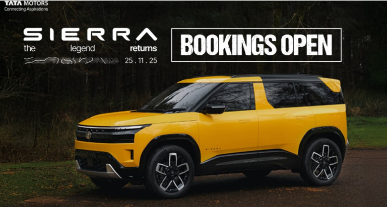 Tata Sierra now booking open now